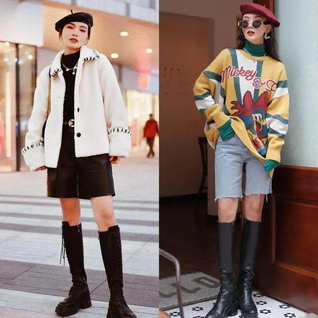 裤子建议多配“长靴”保暖还时尚j9九游会入口无论你穿裙子还是(图1)